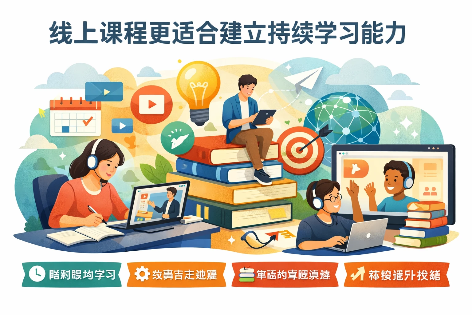 线上课程更适合建立持续学习能力