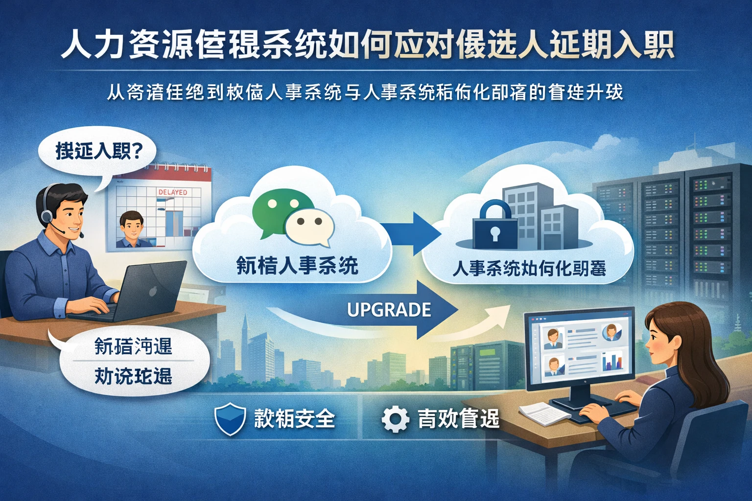 人力资源管理系统如何应对候选人延期入职：从沟通拒绝到微信人事系统与人事系统私有化部署的管理升级