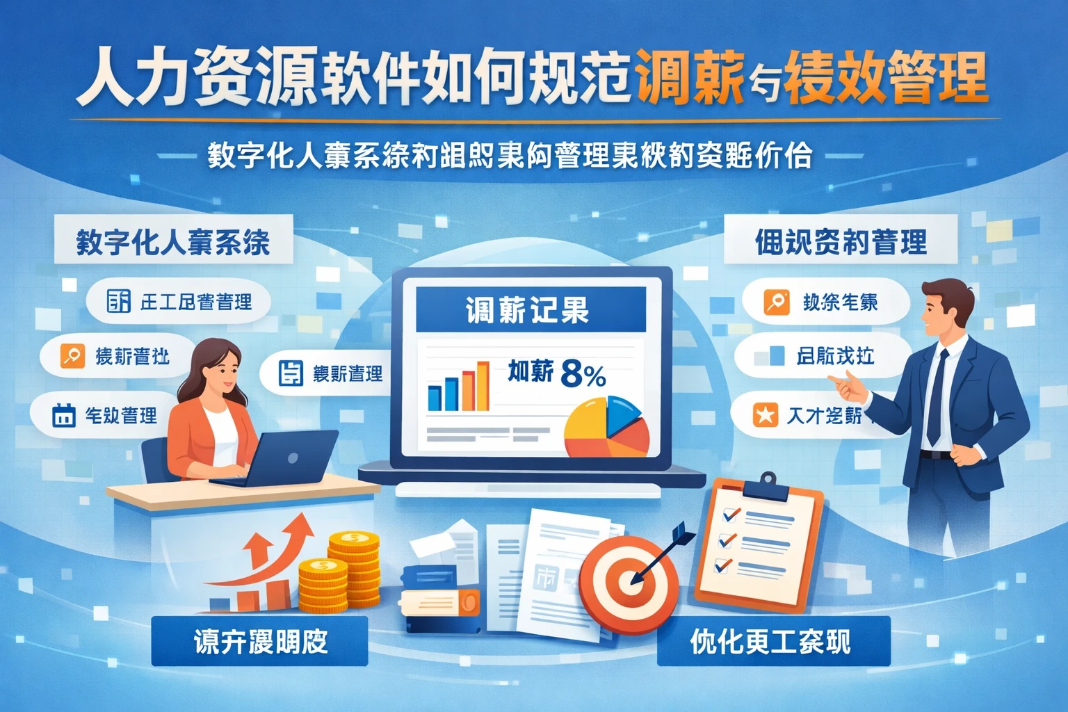 人力资源软件如何规范调薪与绩效管理：数字化人事系统和组织架构管理系统的实践价值