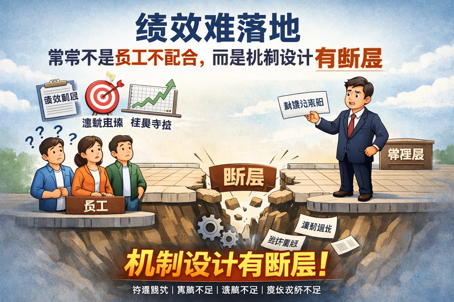绩效难落地，常常不是员工不配合，而是机制设计有断层