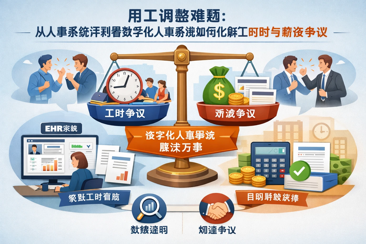 ehr系统视角下的用工调整难题：从人事系统评测看数字化人事系统如何化解工时与薪资争议