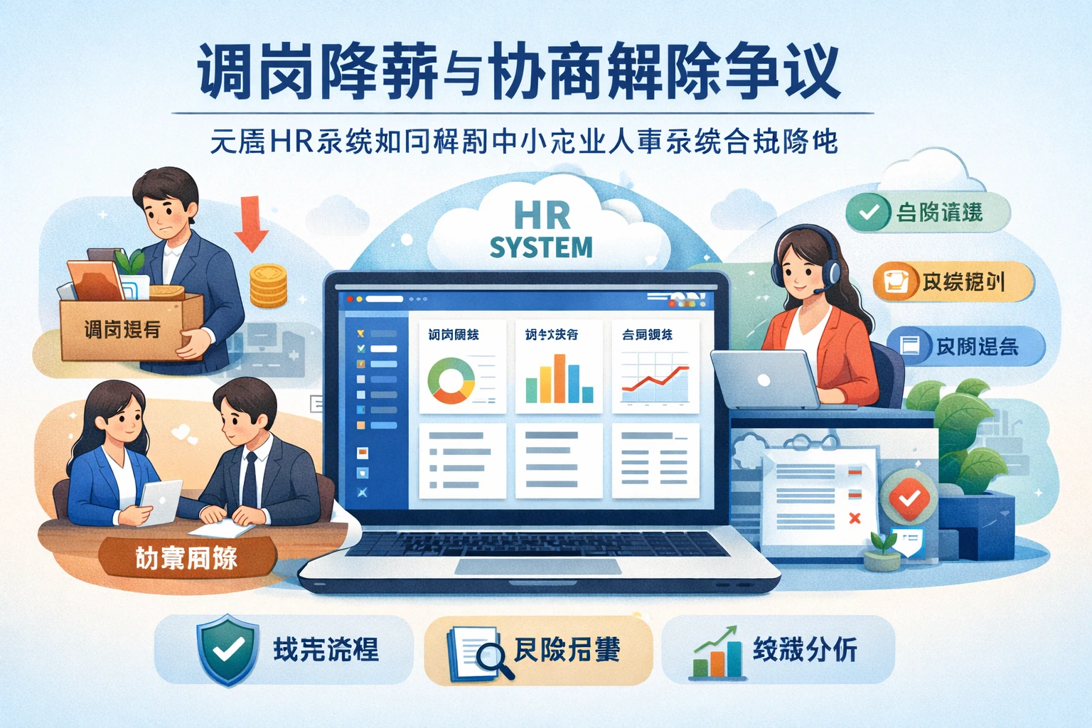 人事管理软件视角下的调岗降薪与协商解除争议：云端HR系统如何帮助中小企业人事系统合规落地