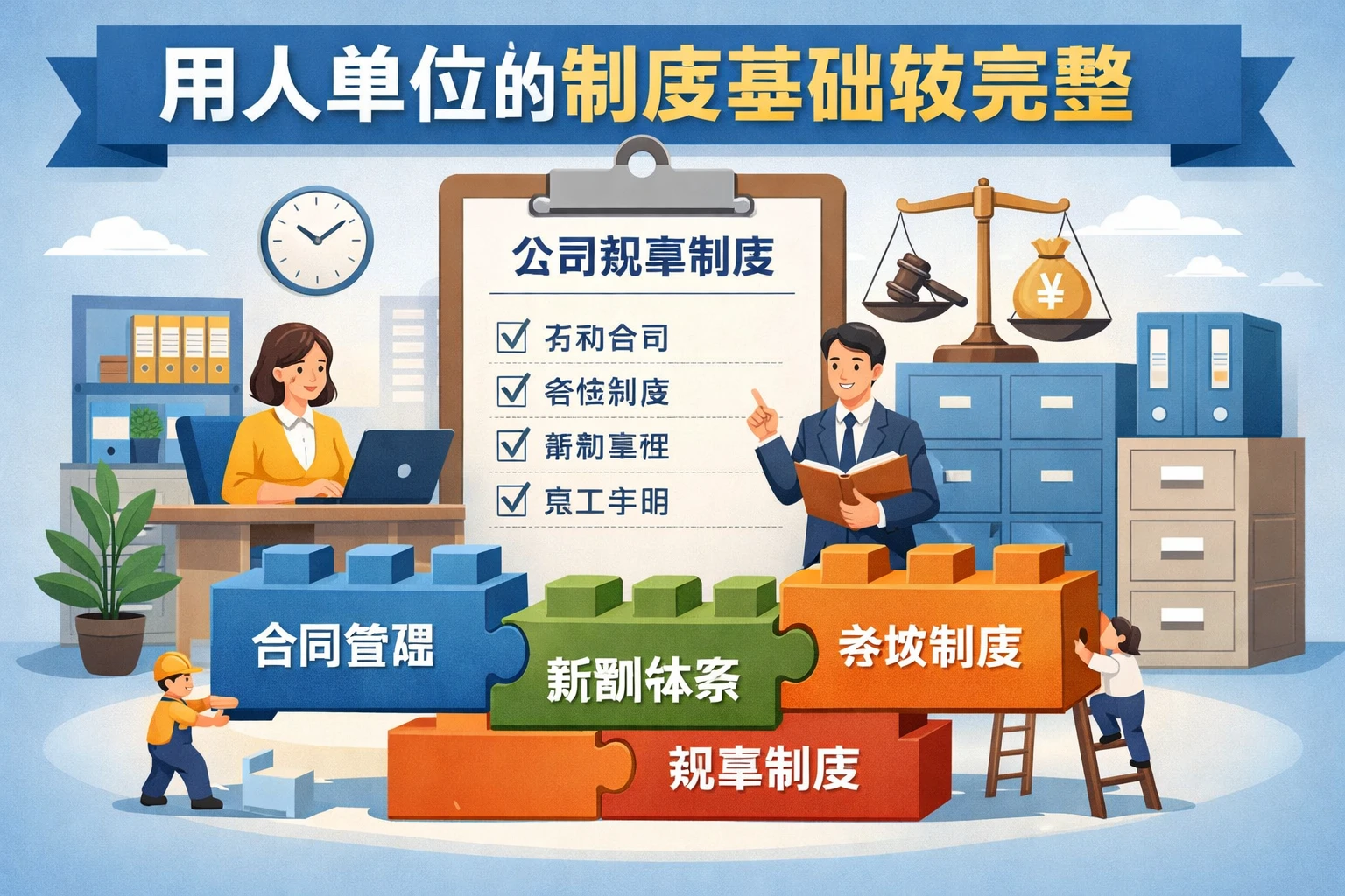 用人单位的制度基础较完整