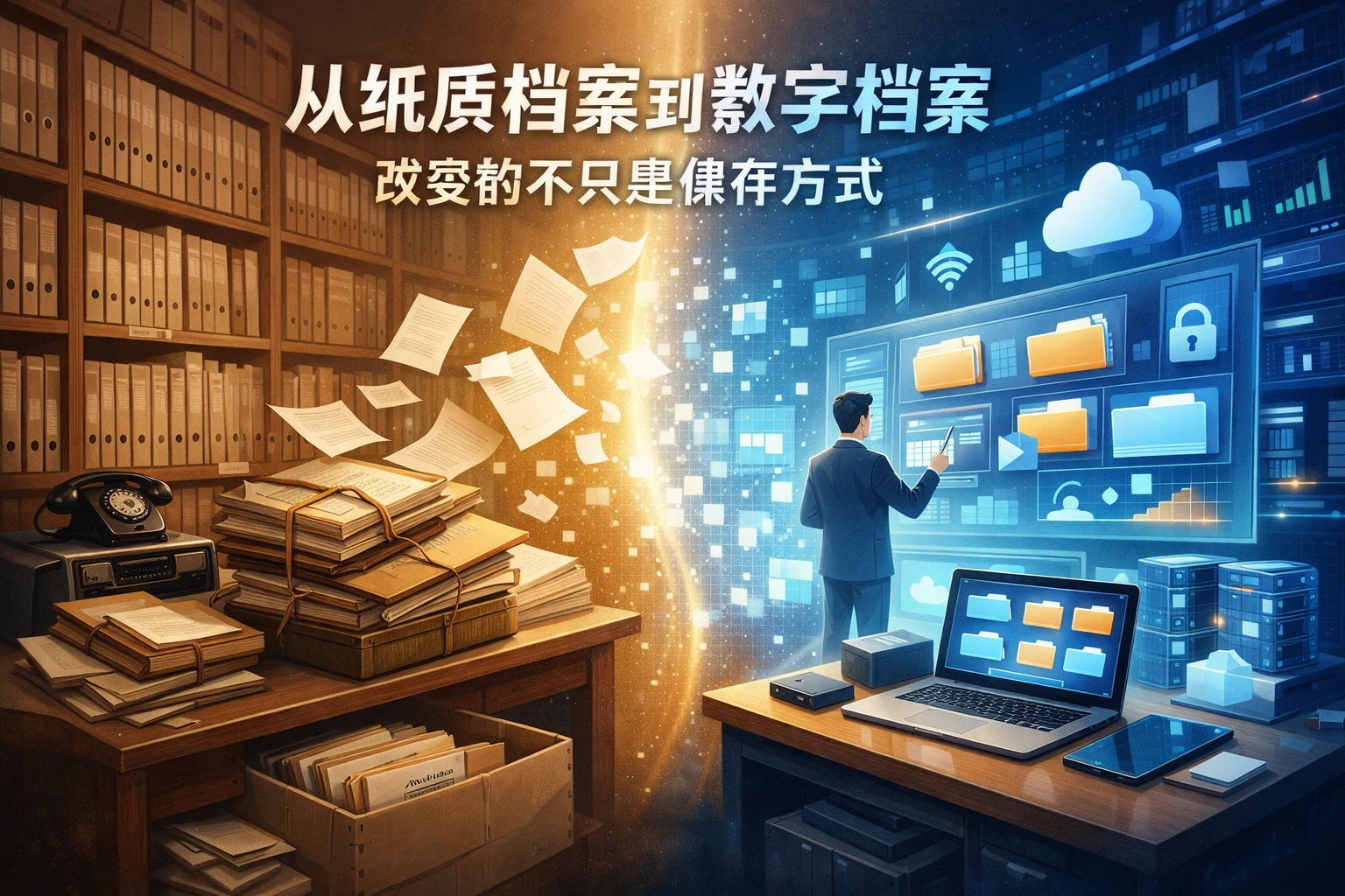 从纸质档案到数字档案，改变的不只是保存方式