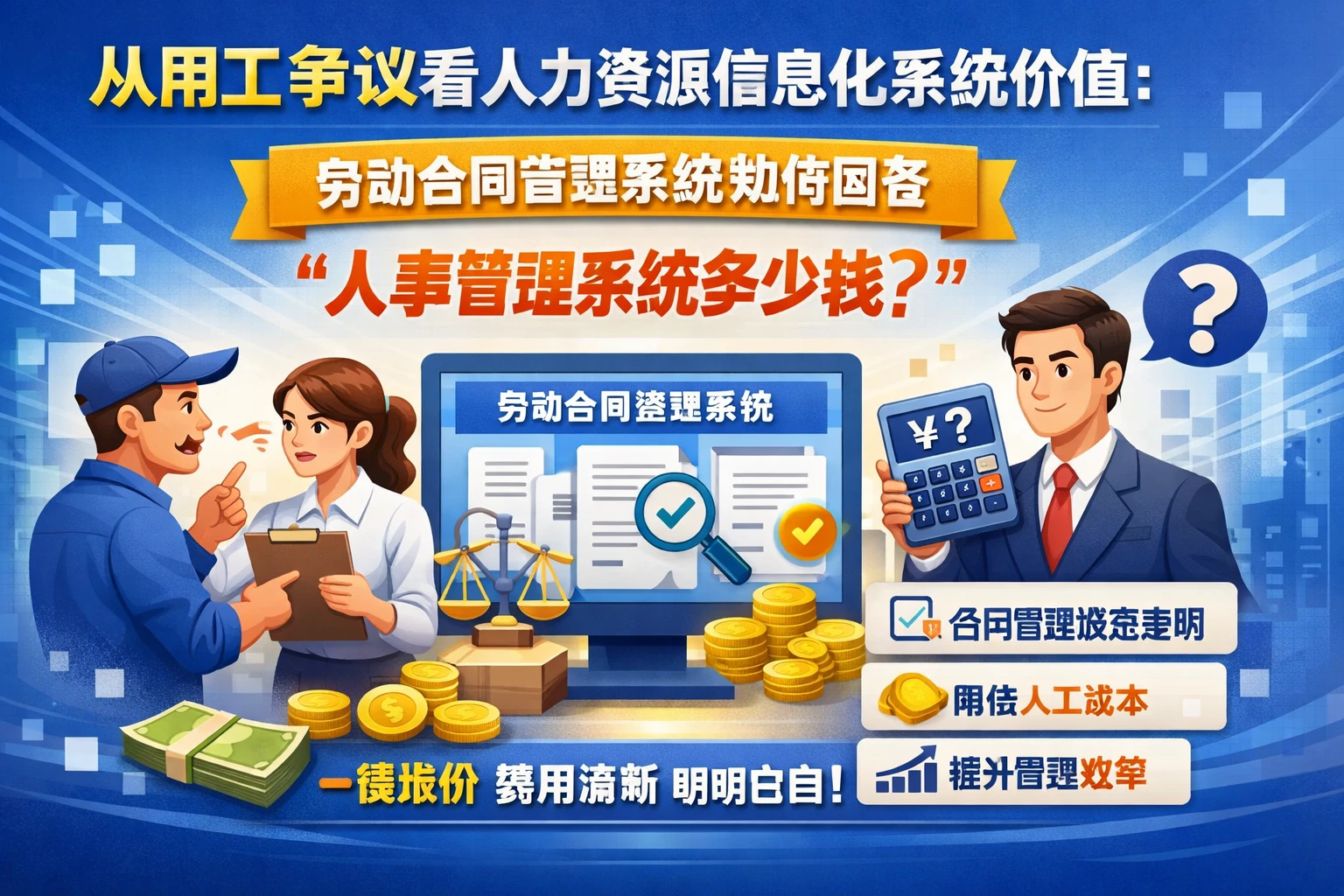 从用工争议看人力资源信息化系统价值：劳动合同管理系统如何回答“人事管理系统多少钱”