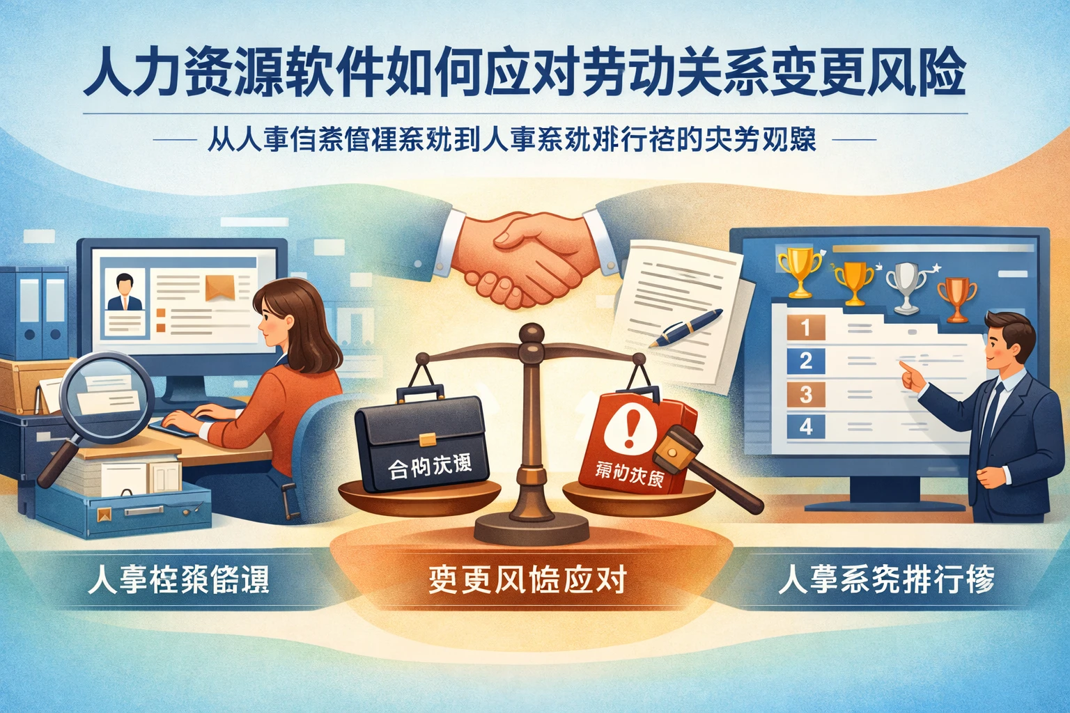 人力资源软件如何应对劳动关系变更风险：从人事档案管理系统到人事系统排行榜的实务观察