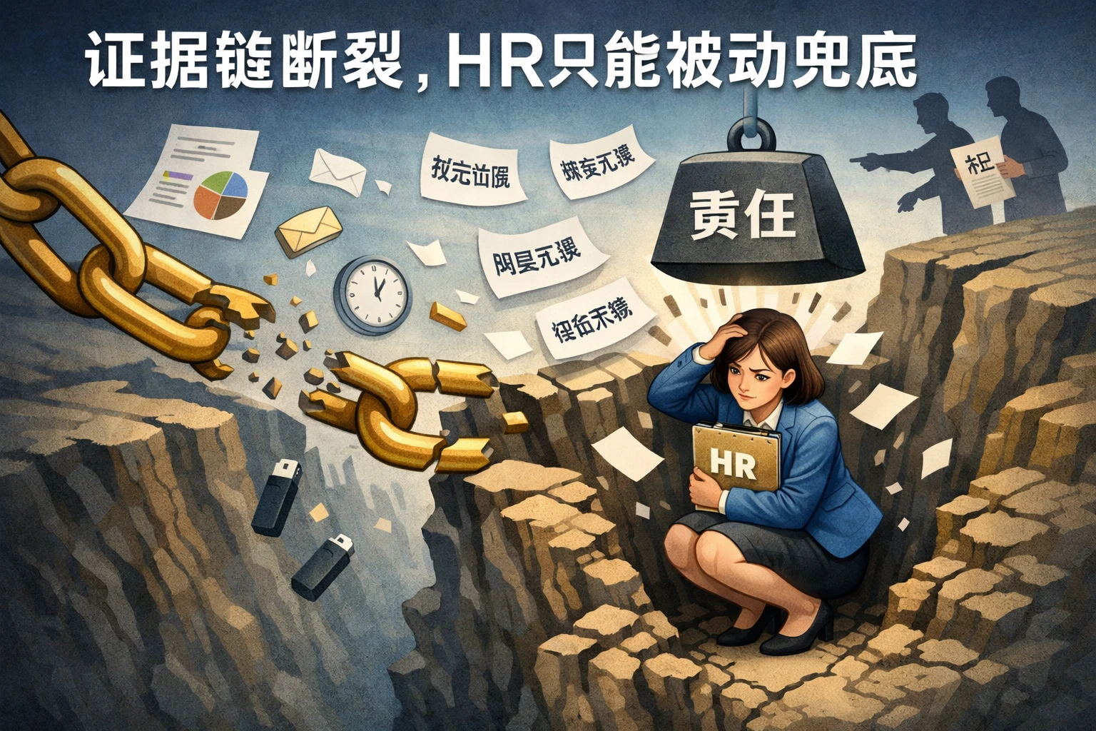 证据链断裂，HR只能被动兜底