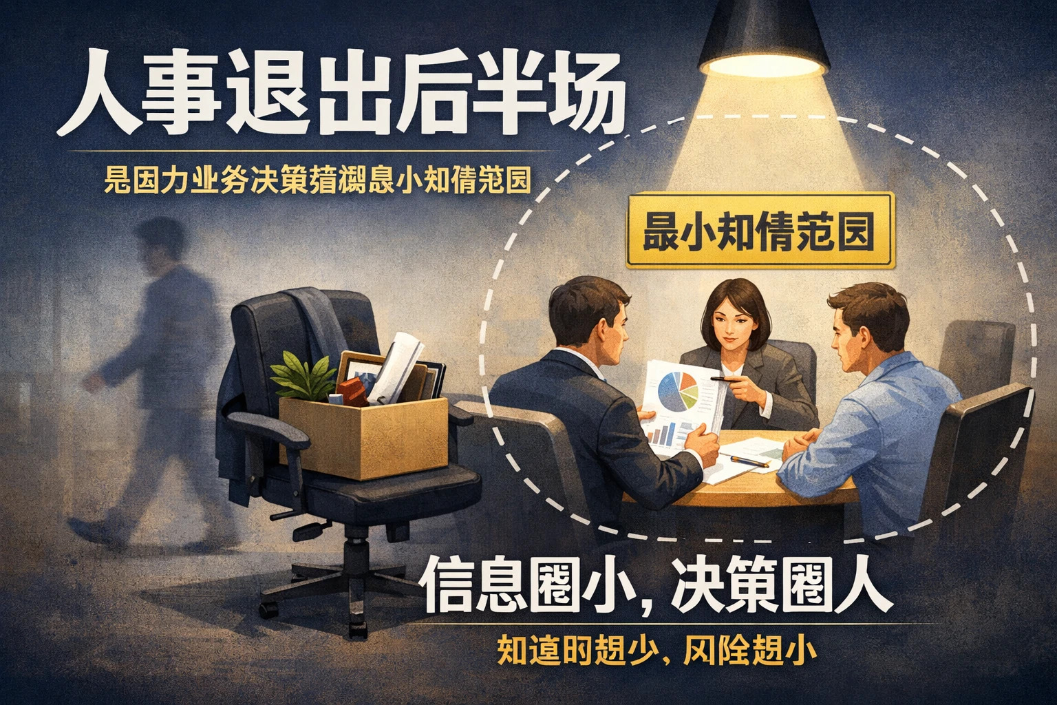 人事退出后半场,是因为业务决策强调最小知情范围
