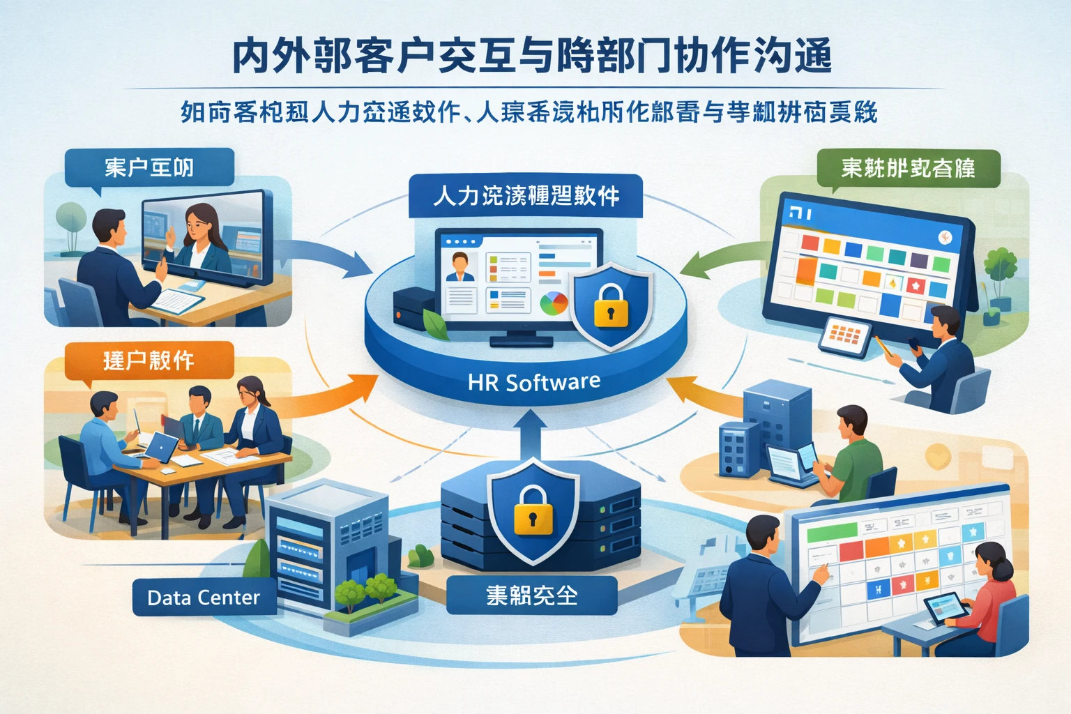 内外部客户交互与跨部门协作沟通如何落地到人力资源软件、人事系统私有化部署与考勤排班系统