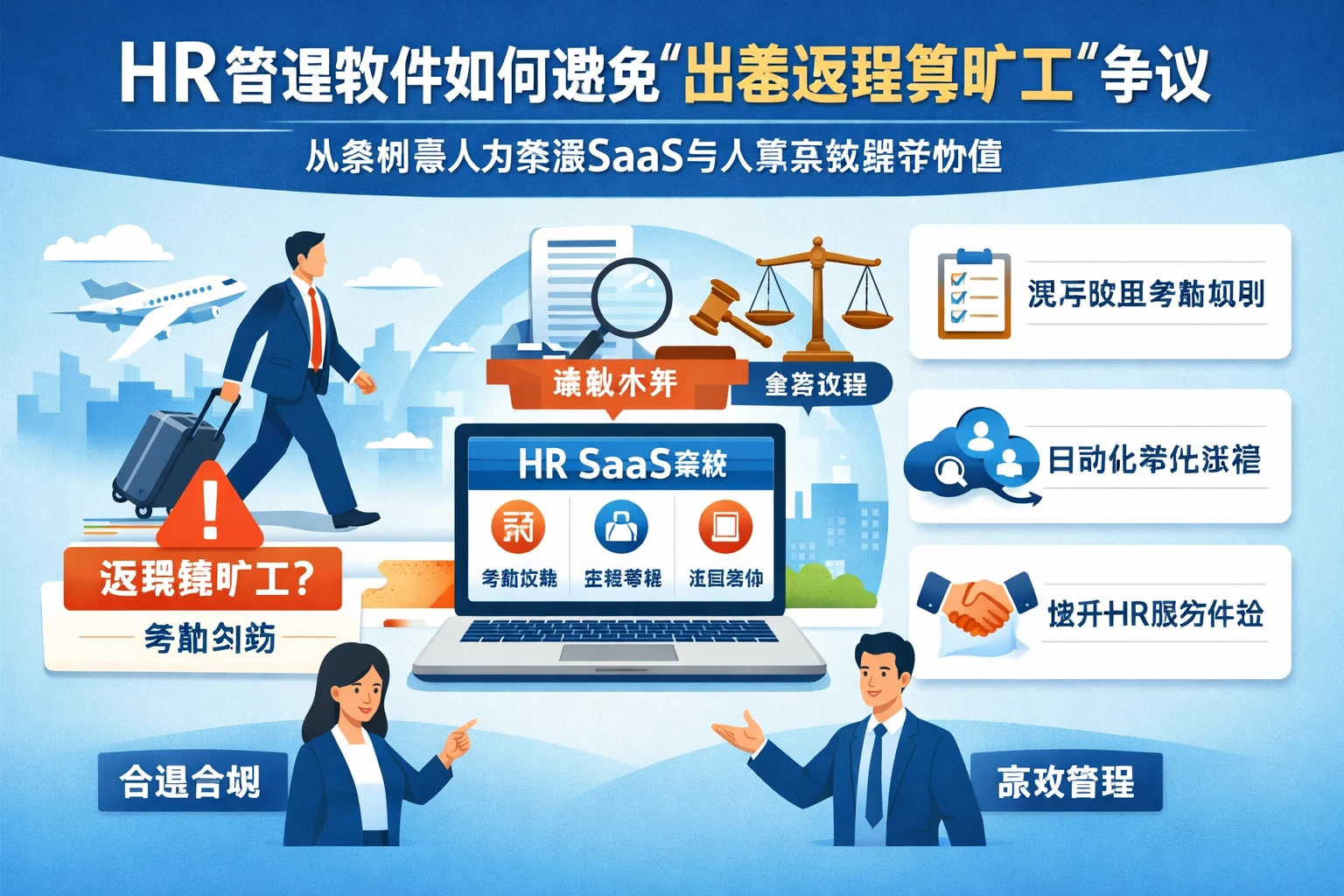 HR管理软件如何避免“出差返程算旷工”争议：从案例看人力资源SaaS与人事系统推荐价值