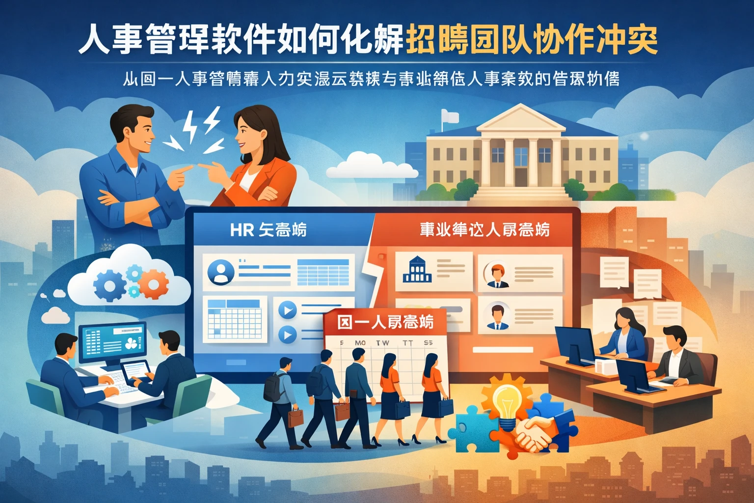 人事管理软件如何化解招聘团队协作冲突：从周一入职高峰看人力资源云系统与事业单位人事系统的管理价值