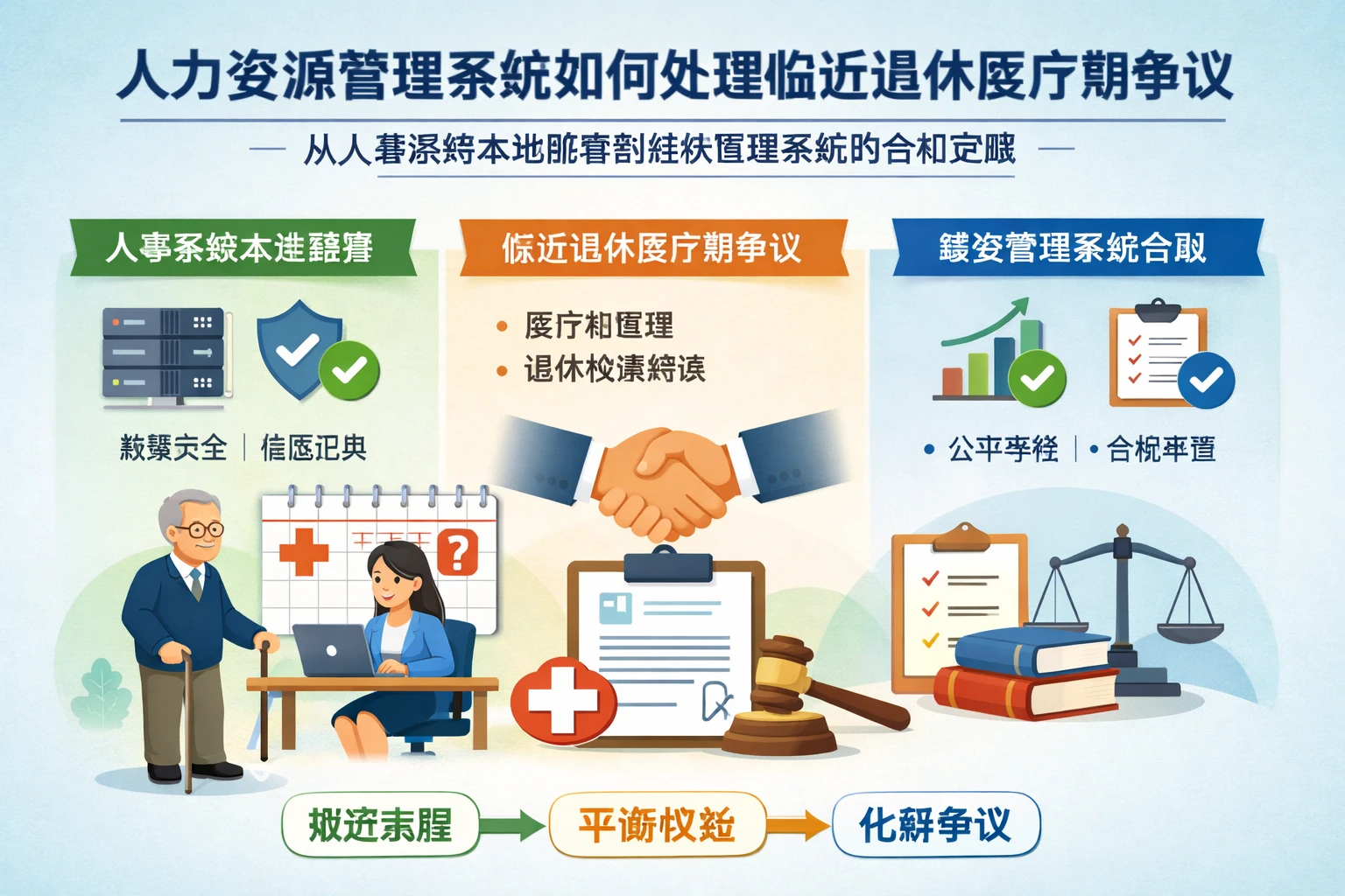 人力资源管理系统如何处理临近退休医疗期争议：从人事系统本地部署到绩效管理系统的合规实践