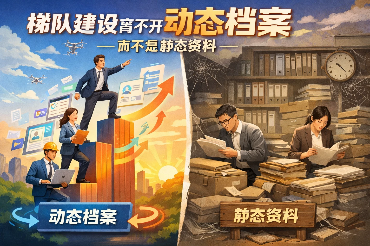 梯队建设离不开动态档案，而不是静态资料