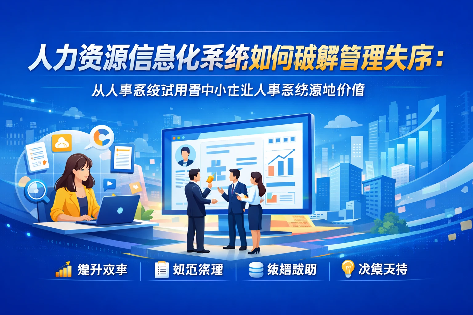人力资源信息化系统如何破解管理失序：从人事系统试用看中小企业人事系统落地价值
