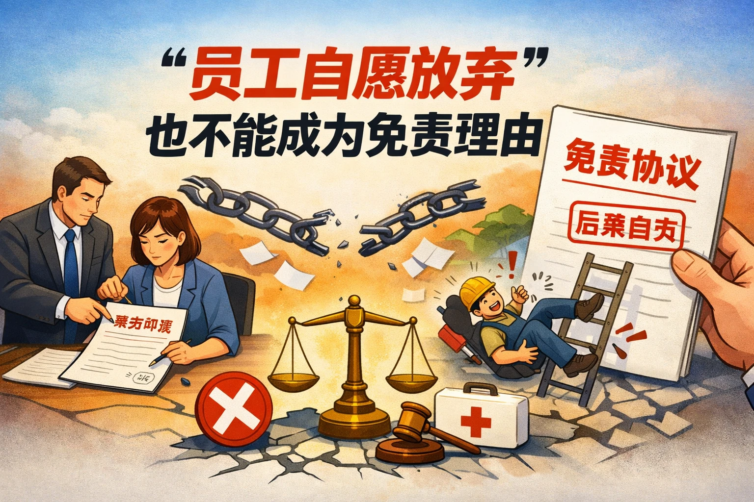 “员工自愿放弃”也不能成为免责理由