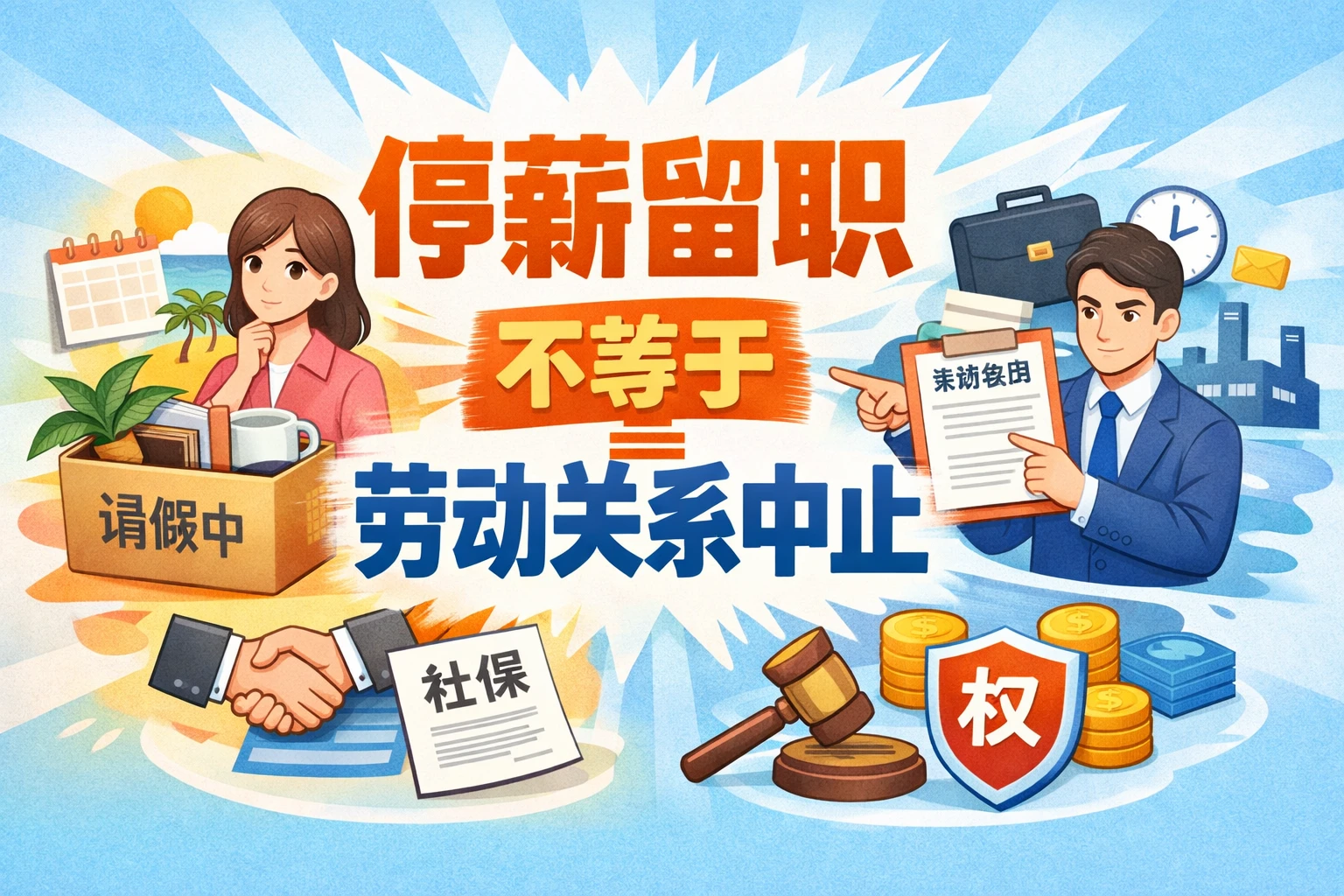 停薪留职不等于劳动关系中止