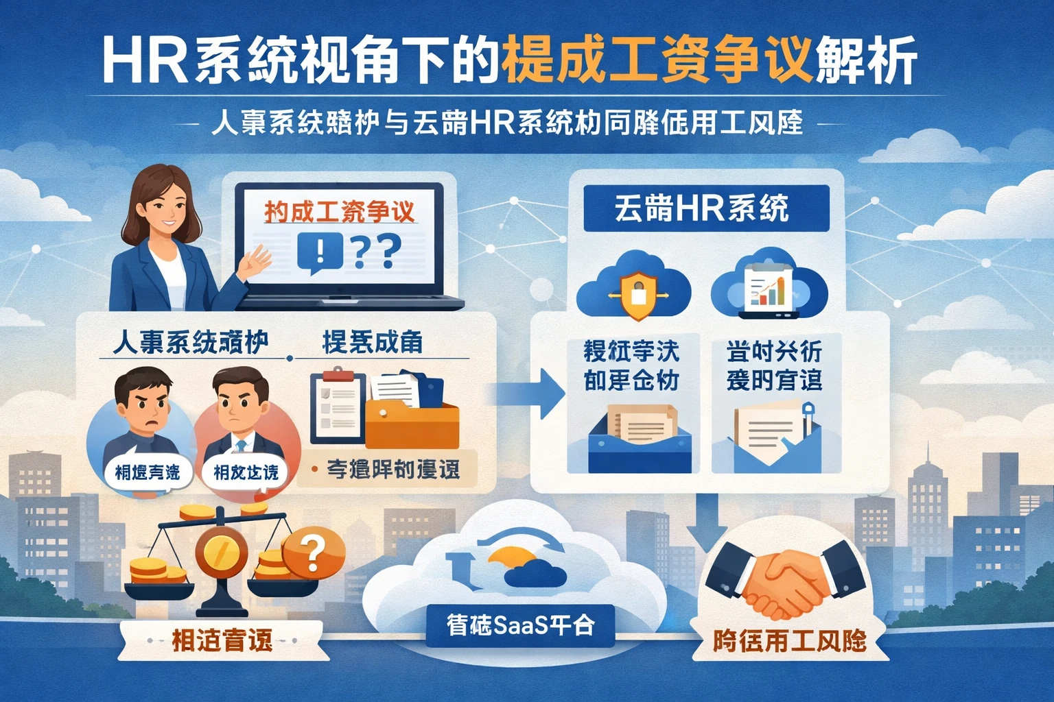 HR系统视角下的提成工资争议解析：人事系统维护与云端HR系统如何降低用工风险