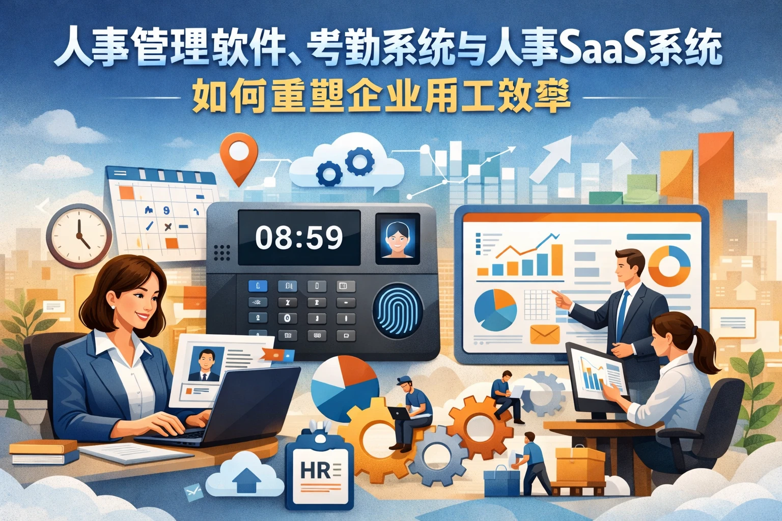 人事管理软件、考勤系统与人事SaaS系统如何重塑企业用工效率