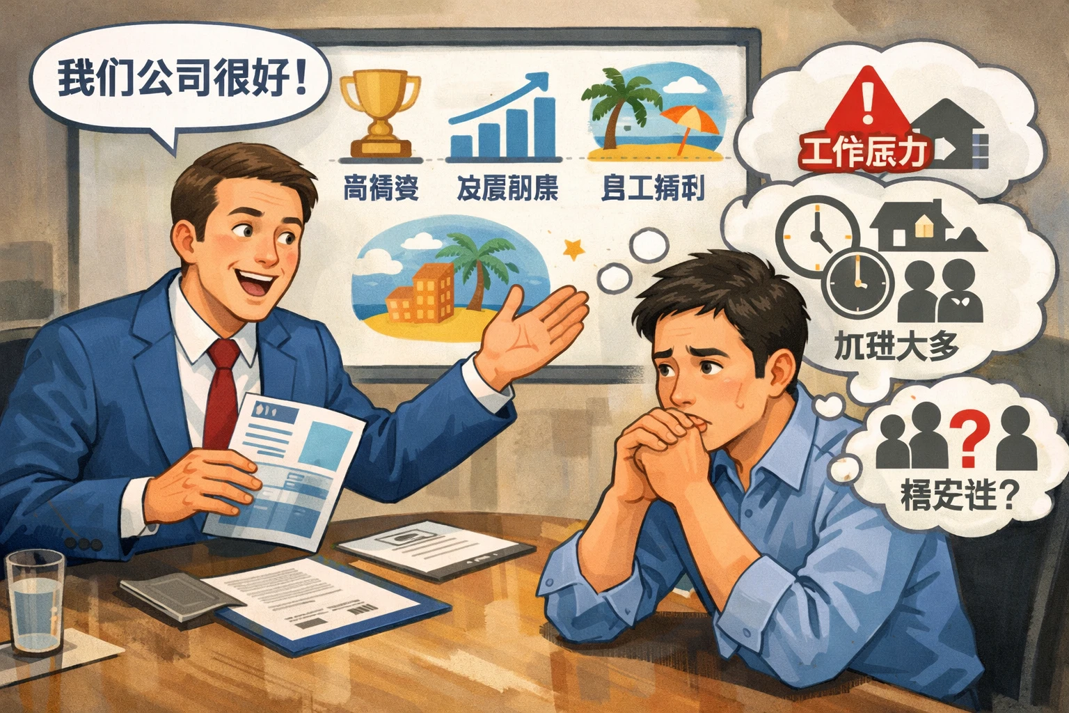 讲公司优势太早，却没有验证候选人真实顾虑