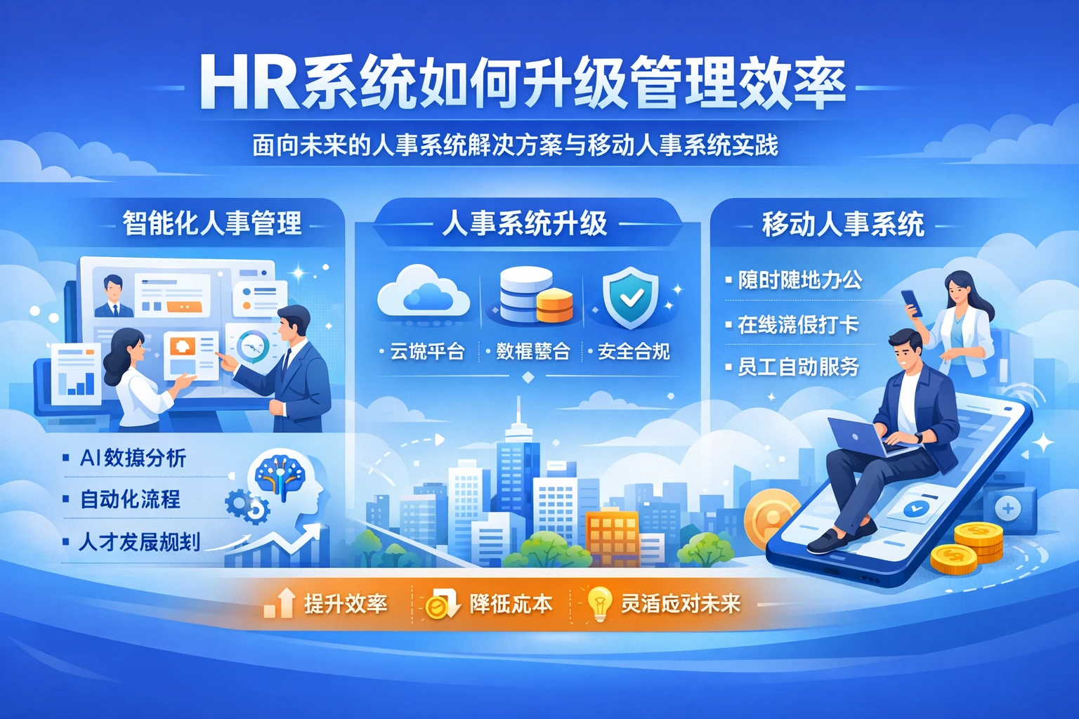 HR系统如何升级管理效率：面向未来的人事系统解决方案与移动人事系统实践