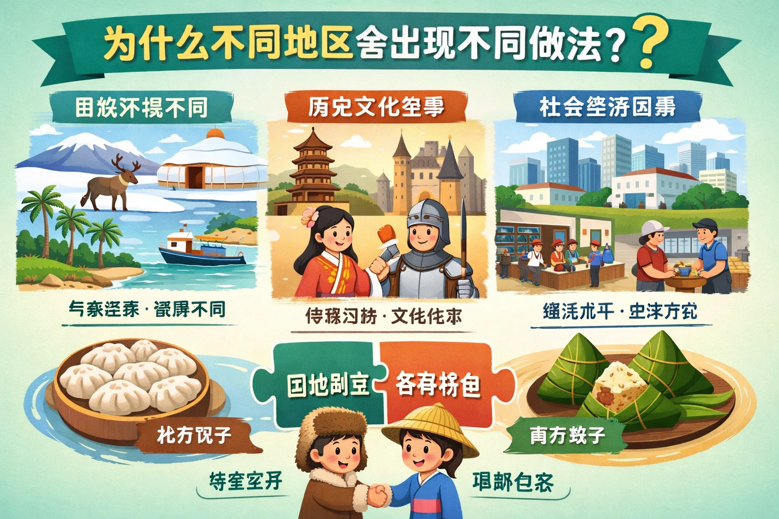 为什么不同地区会出现不同做法