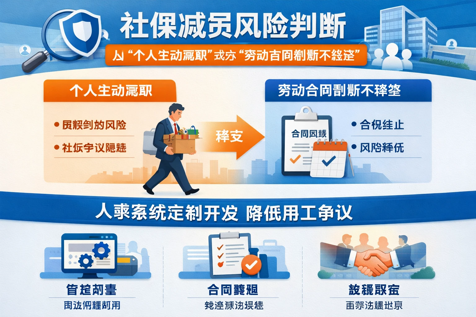 人力资源管理系统视角下的社保减员风险判断：从“个人主动离职”改为“劳动合同到期不续签”，人事系统定制开发如何降低用工争议