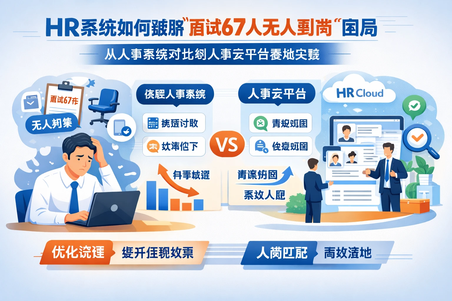 HR系统如何破解“面试67人无人到岗”困局：从人事系统对比到人事云平台落地实践