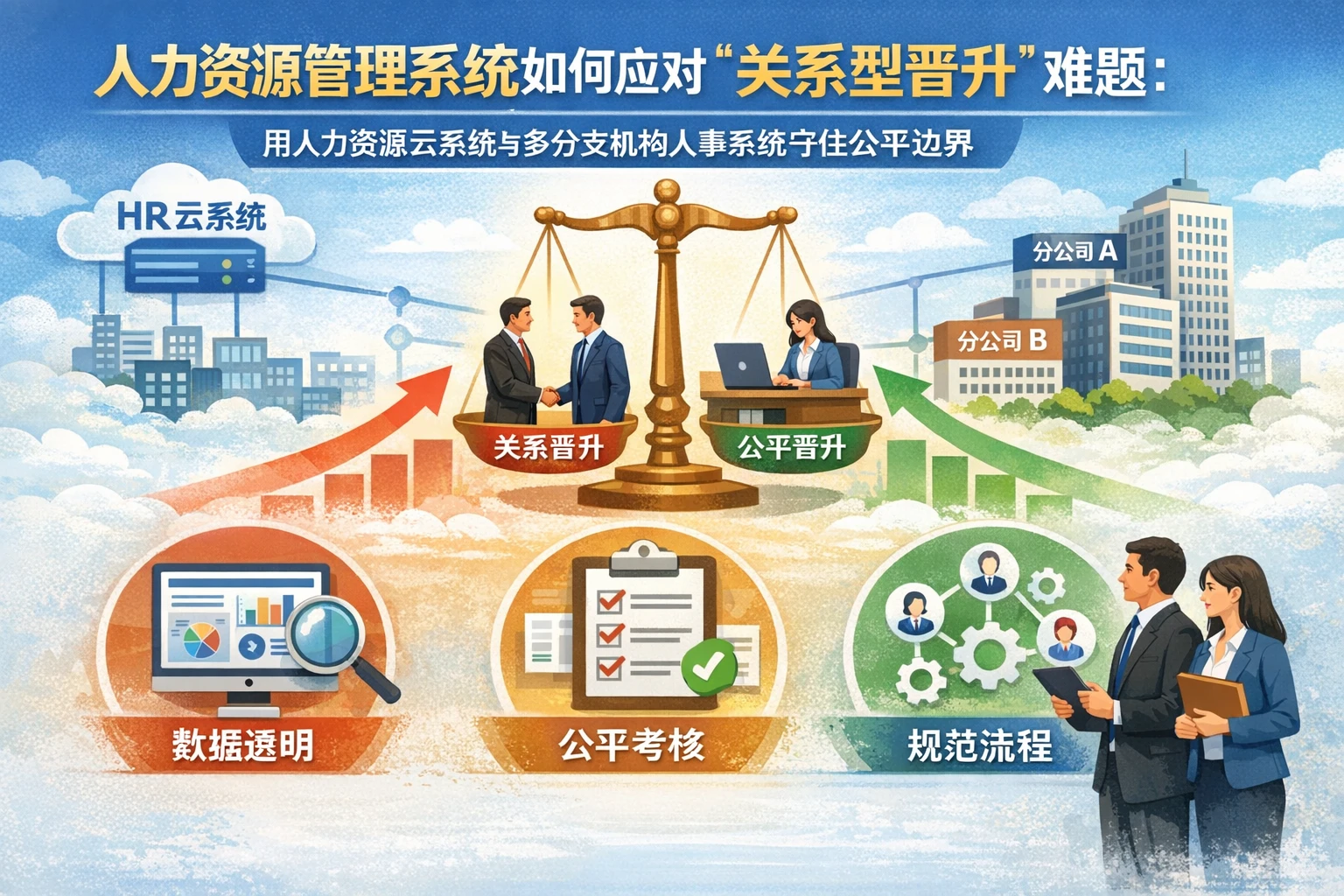 人力资源管理系统如何应对“关系型晋升”难题：用人力资源云系统与多分支机构人事系统守住公平边界