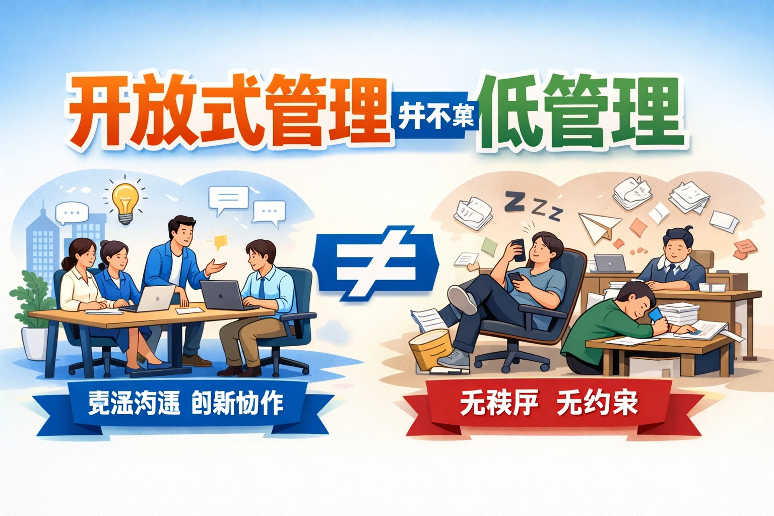 开放式管理并不等于低管理