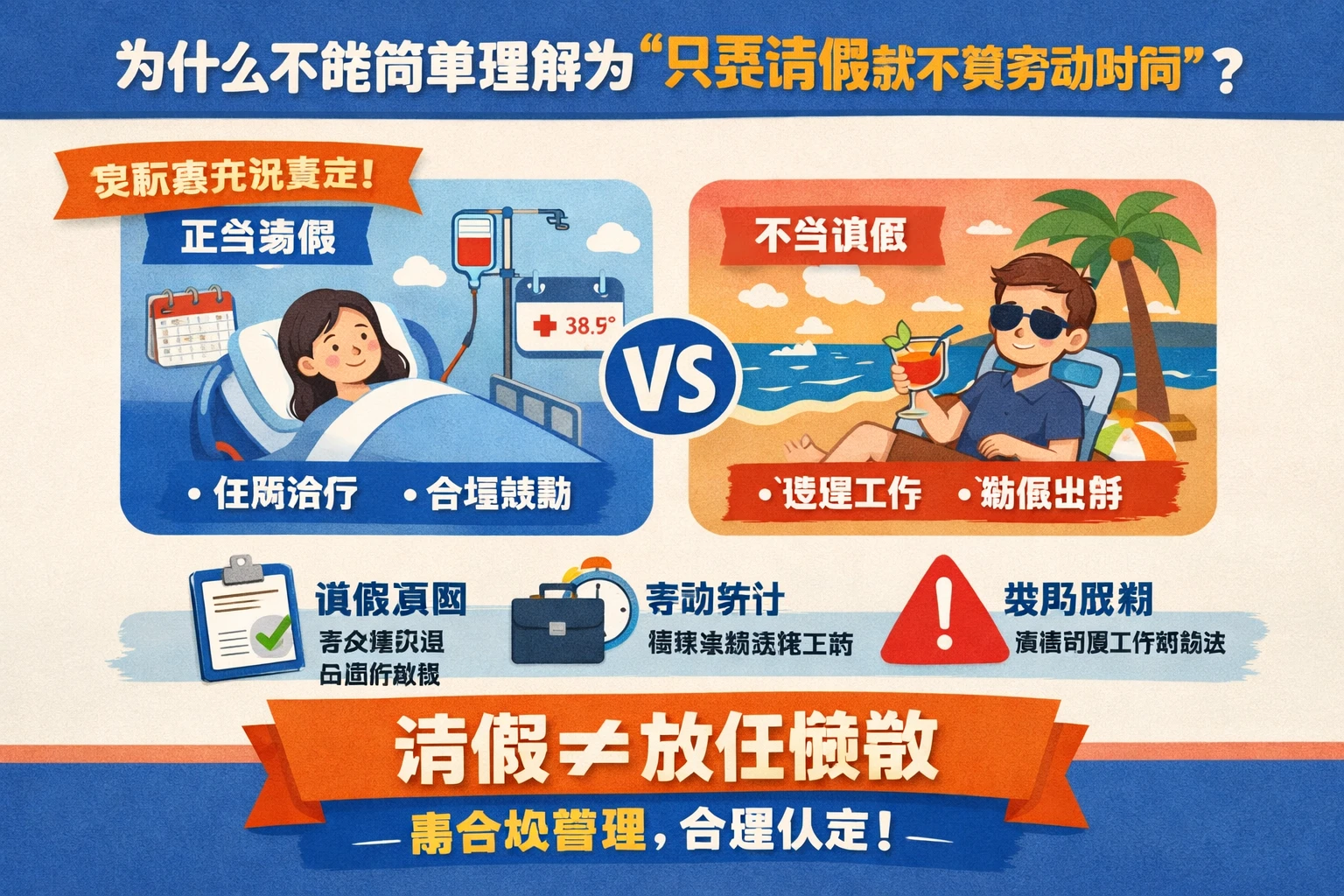 为什么不能简单理解为“只要请假就不算劳动时间”