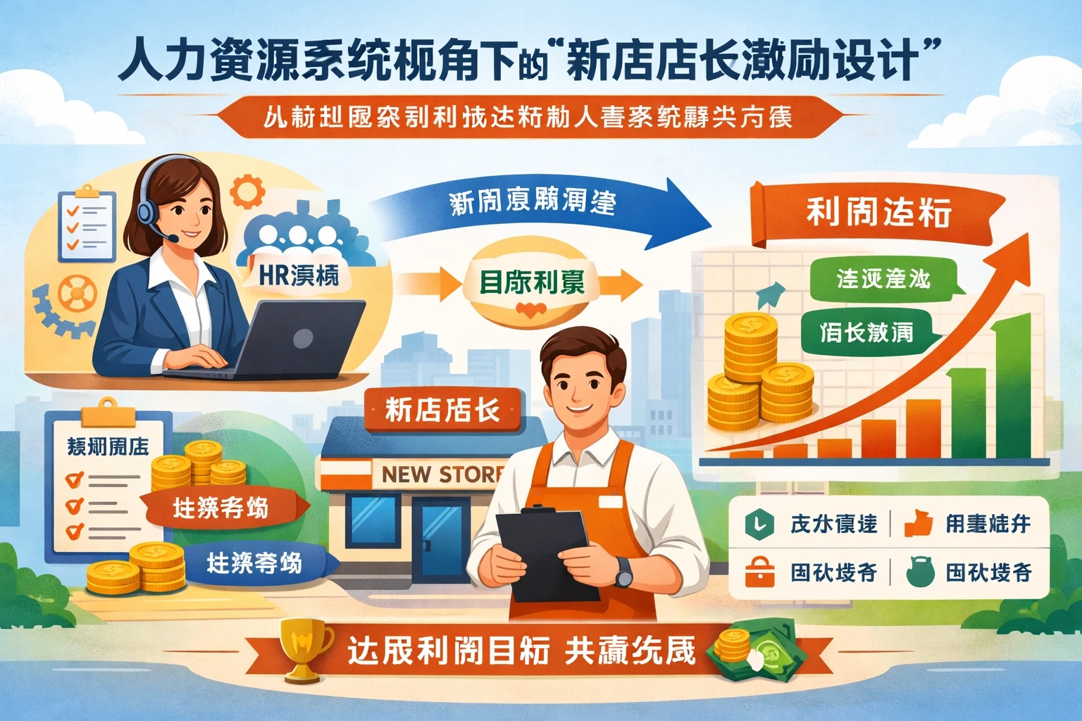 人力资源系统视角下的新店店长激励设计：从薪酬超发到利润达标的人事系统解决方案