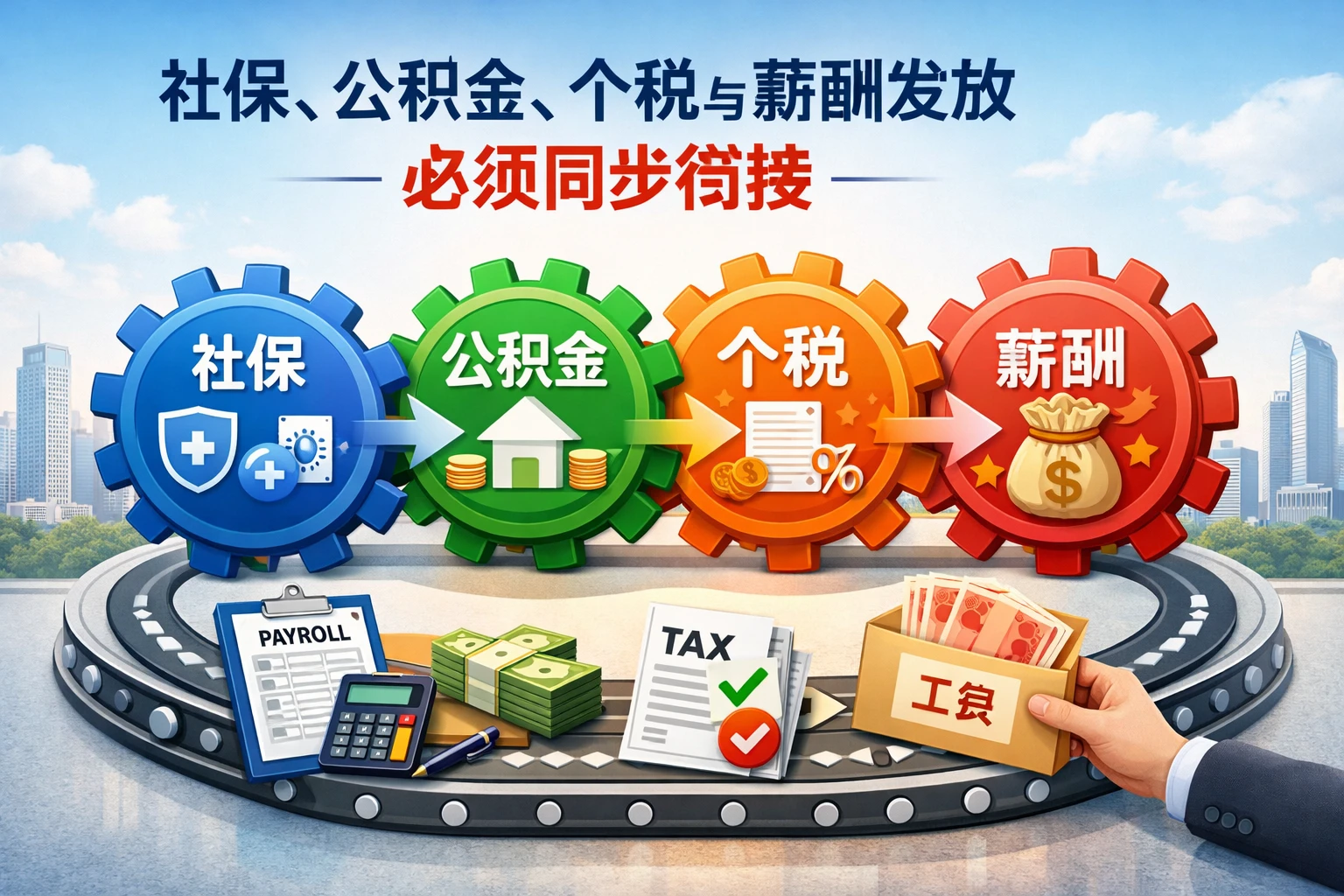 社保、公积金、个税与薪酬发放必须同步衔接