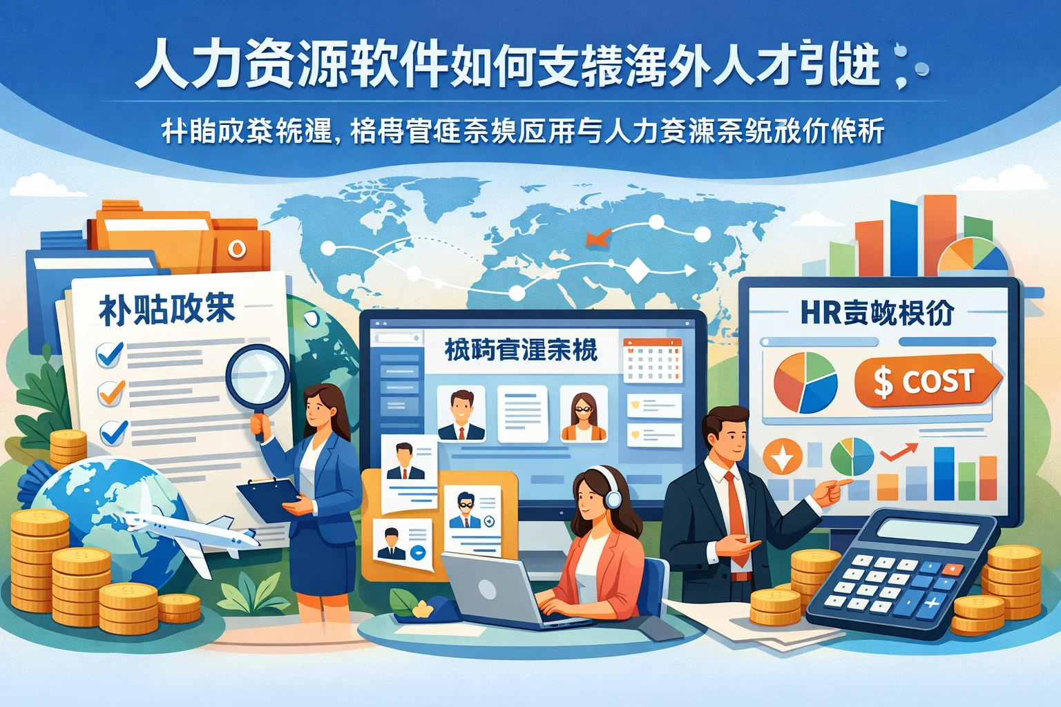 人力资源软件如何支撑海外人才引进：补贴政策梳理、招聘管理系统应用与人力资源系统报价解析