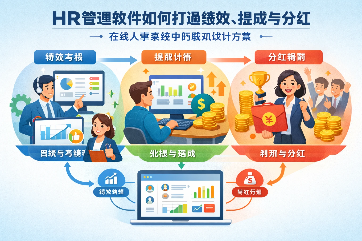 HR管理软件如何打通绩效、提成与分红：在线人事系统中的联动设计方案