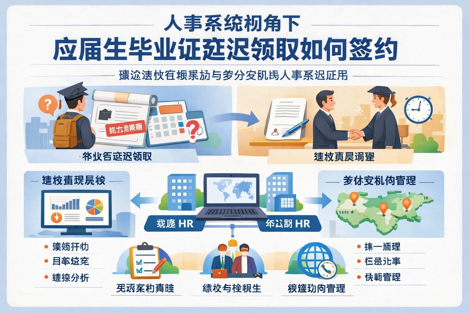 人事系统视角下应届生毕业证延迟领取如何签约：兼谈绩效管理系统与多分支机构人事系统应用