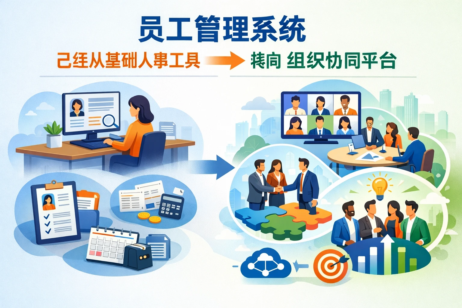 员工管理系统已经从基础人事工具转向组织协同平台