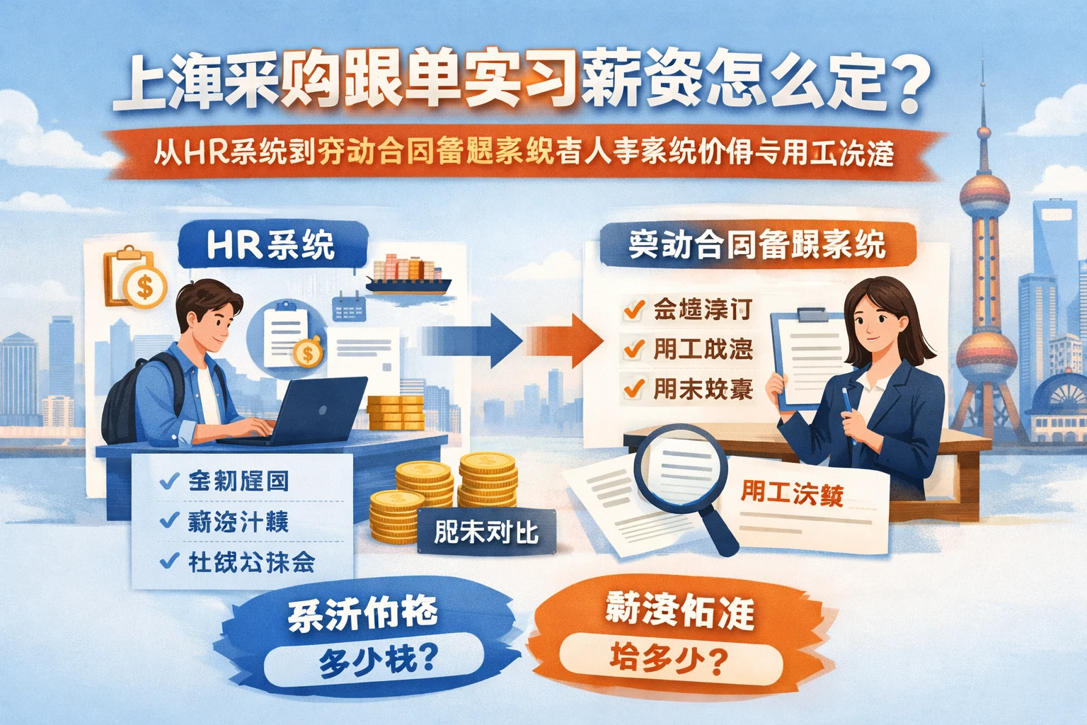上海采购跟单实习薪资怎么定？从HR系统到劳动合同管理系统看人事系统价格与用工决策