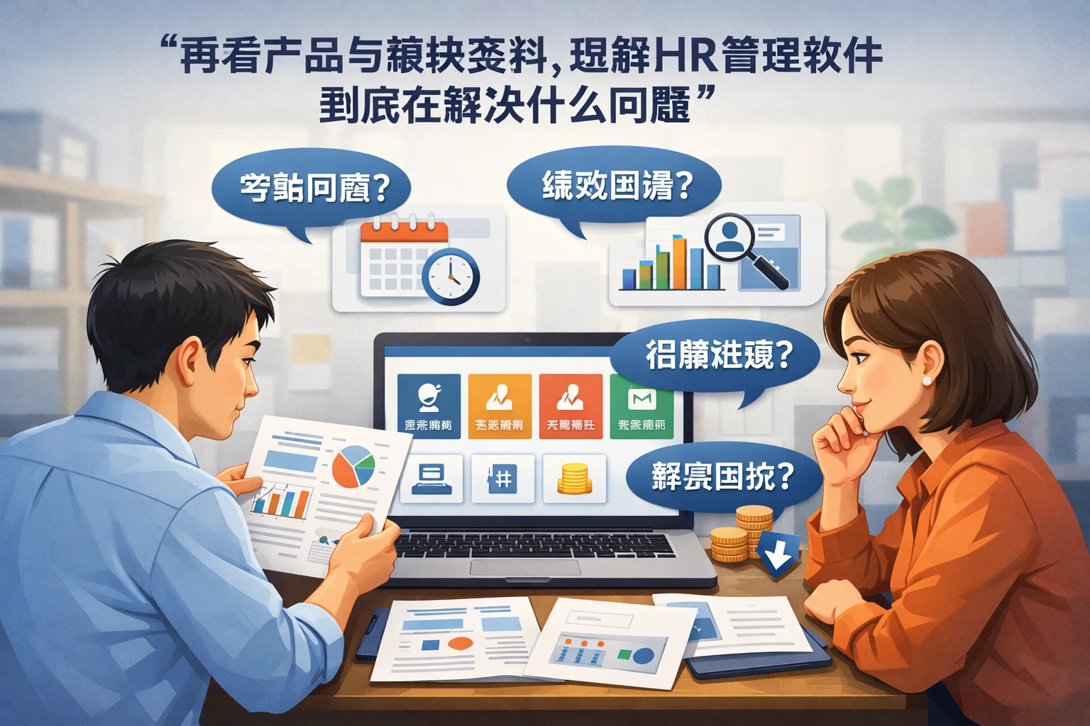 再看产品与模块资料，理解HR管理软件到底在解决什么问题