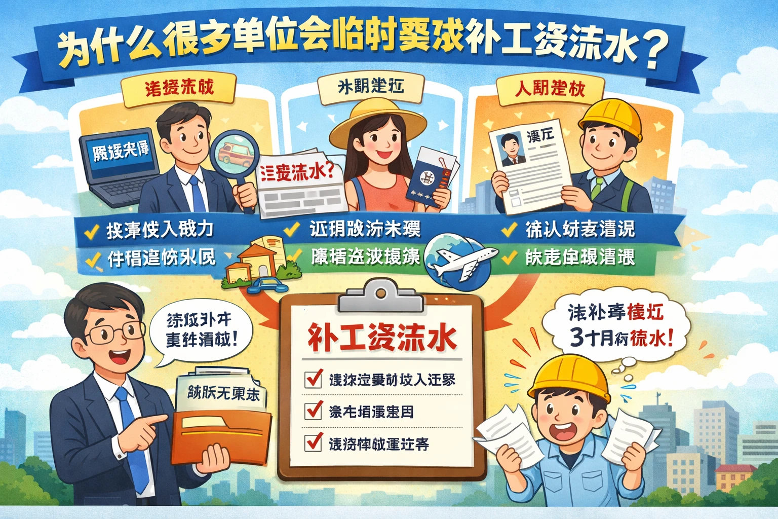 为什么很多单位会临时要求补工资流水