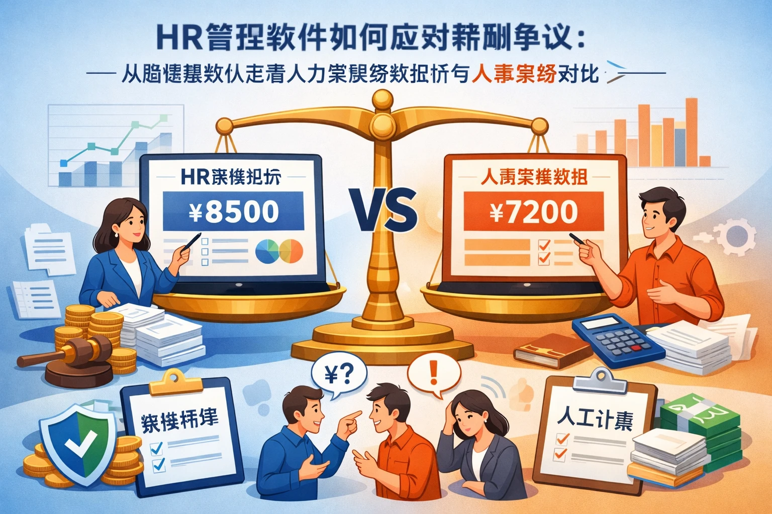 HR管理软件如何应对薪酬争议：从赔偿基数认定看人力资源系统报价与人事系统对比