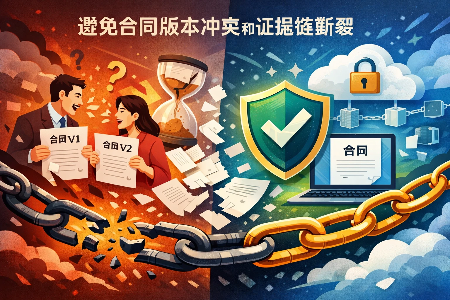 避免出现合同版本冲突和证据链断裂