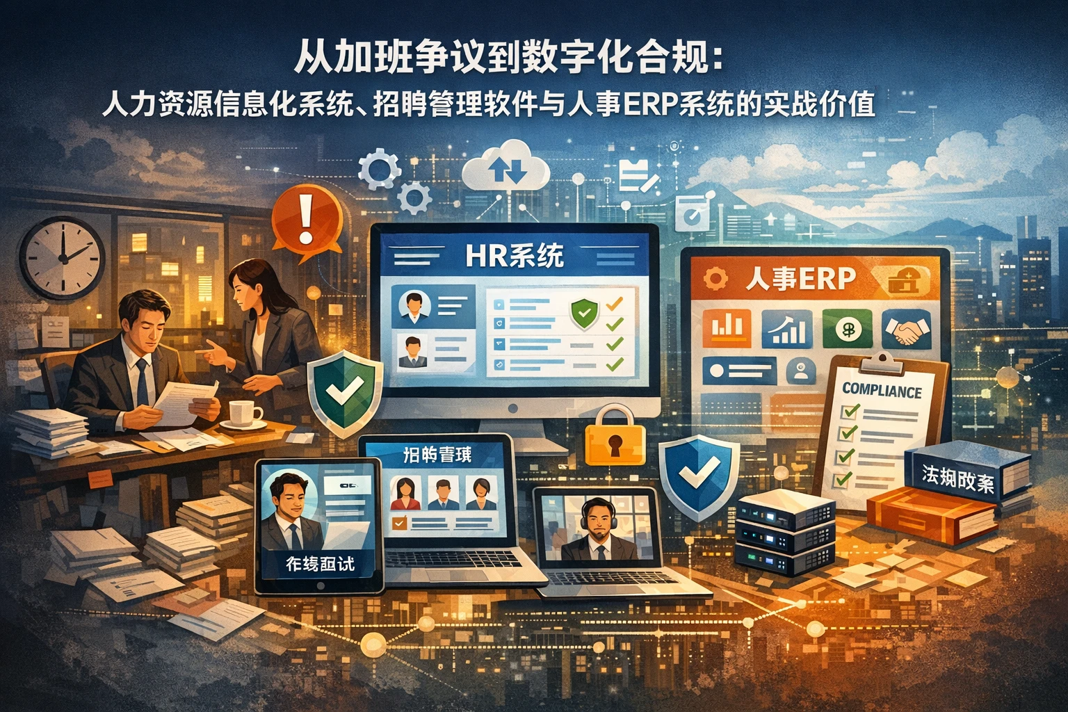 从加班争议到数字化合规：人力资源信息化系统、招聘管理软件与人事ERP系统的实战价值