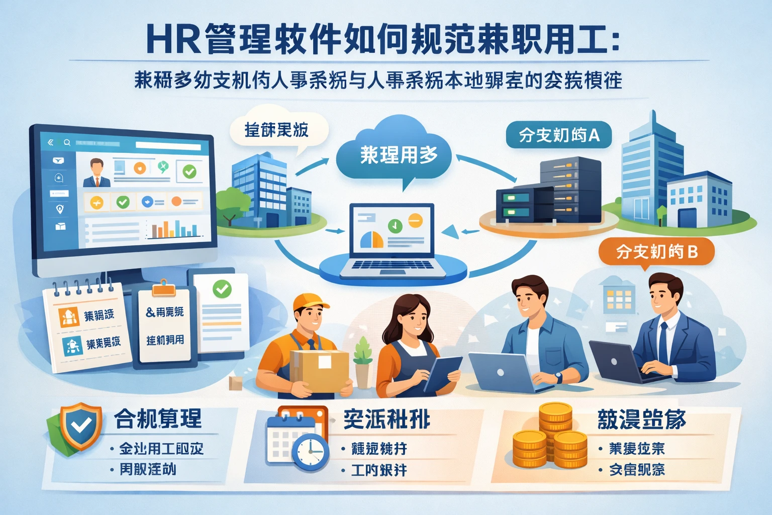 HR管理软件如何规范兼职用工：兼顾多分支机构人事系统与人事系统本地部署的实践路径