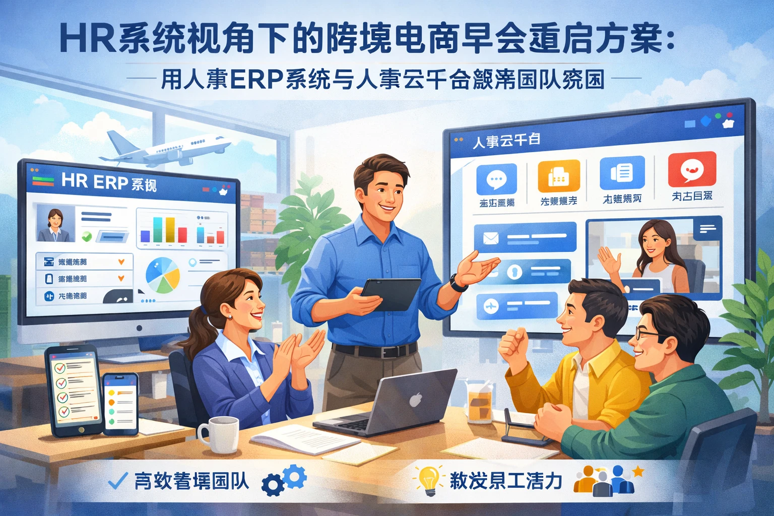 HR系统视角下的跨境电商早会重启方案：用人事ERP系统与人事云平台激活团队氛围