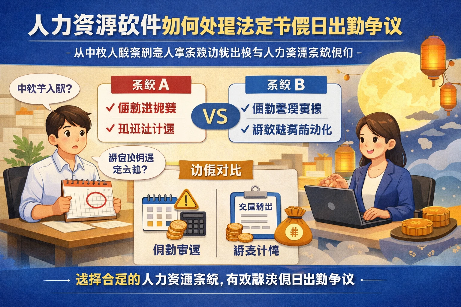 人力资源软件如何处理法定节假日出勤争议：从中秋入职案例看人事系统功能比较与人力资源系统报价