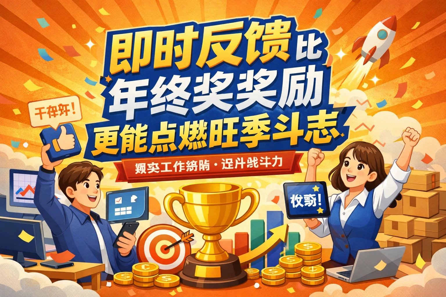 即时反馈比年终奖励更能点燃旺季斗志