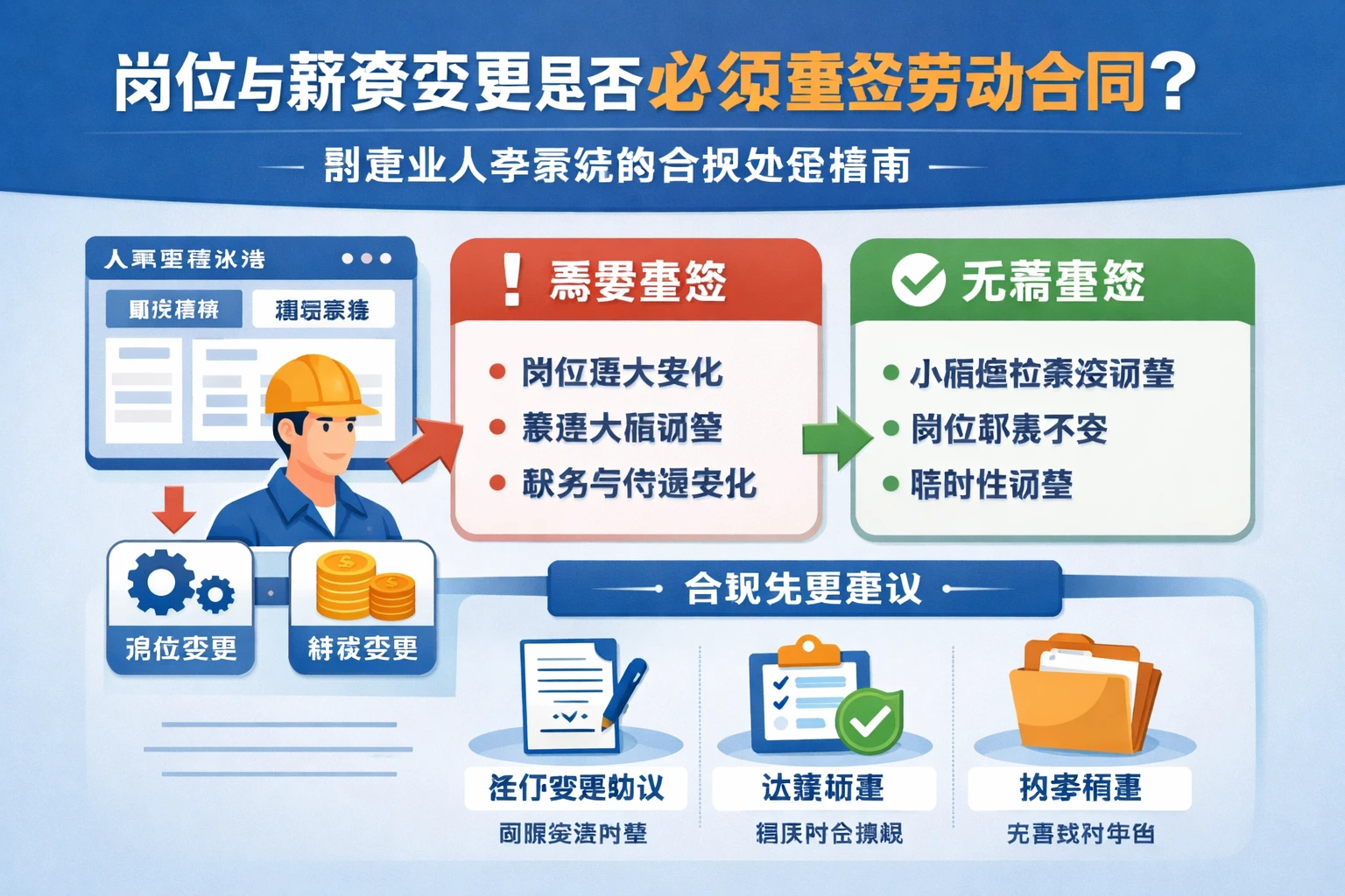 人事管理软件视角下，岗位与薪资变更是否必须重签劳动合同？制造业人事系统的合规处理指南