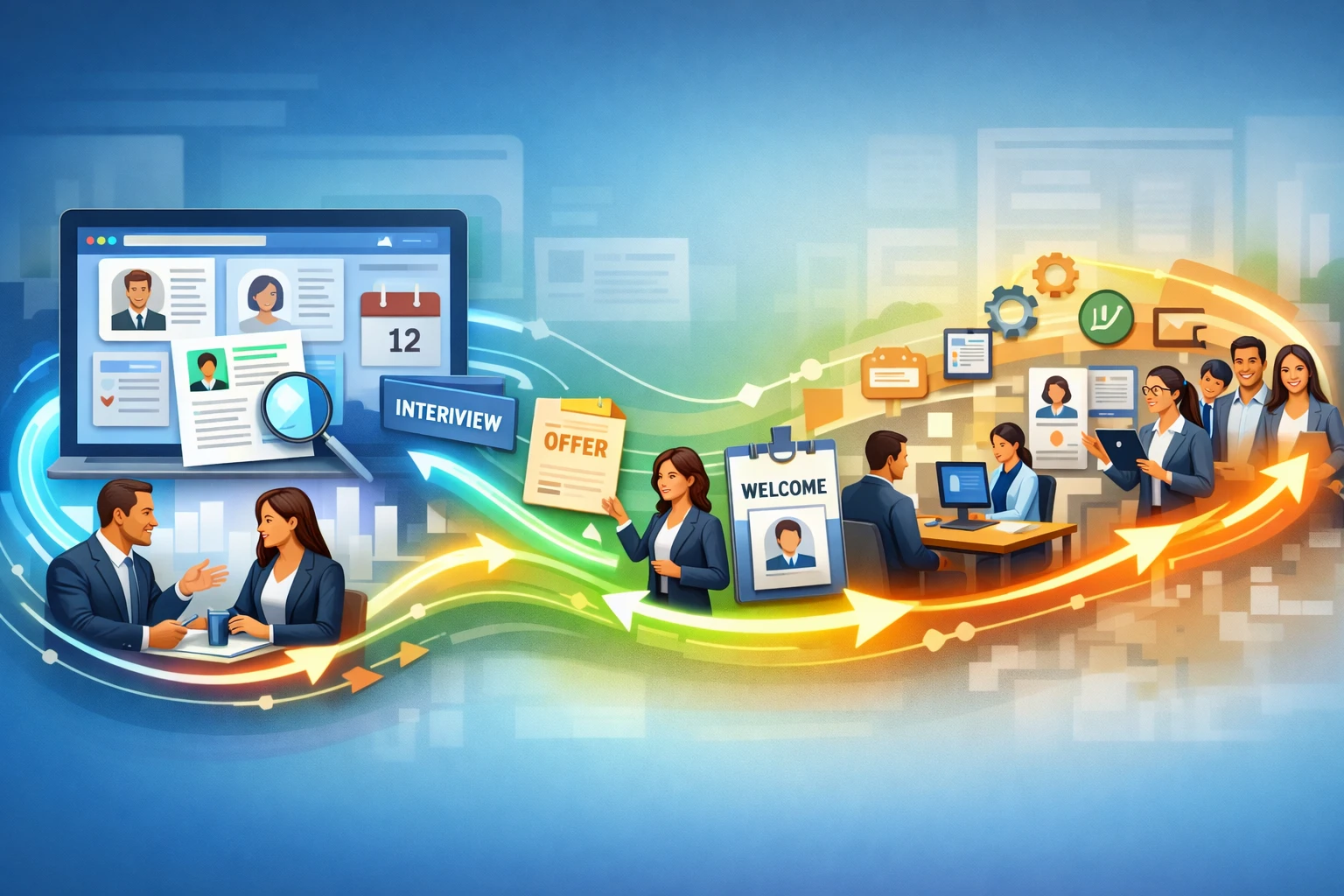 招聘管理软件与后续人事流程打通，才能真正发挥价值