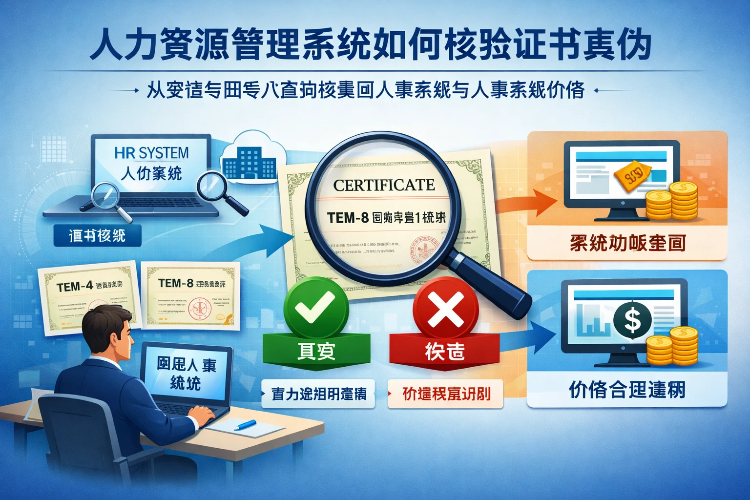 人力资源管理系统如何核验证书真伪：从英语专四专八查询谈集团人事系统与人事系统价格