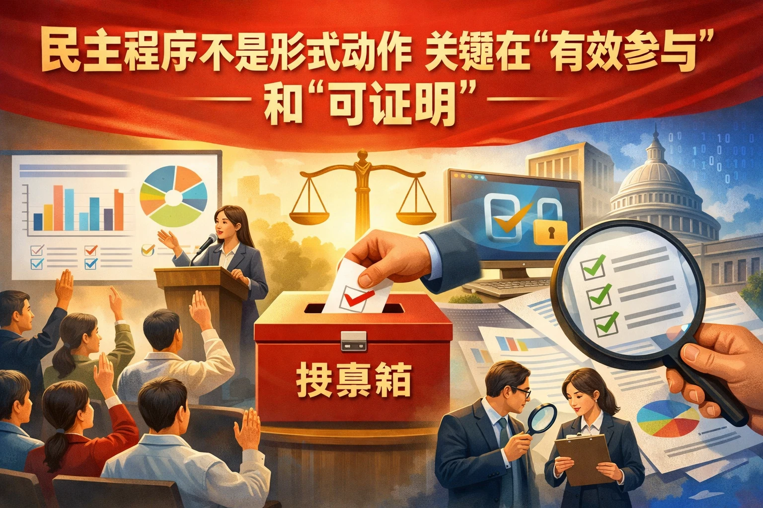 民主程序不是形式动作,关键在“有效参与”和“可证明”